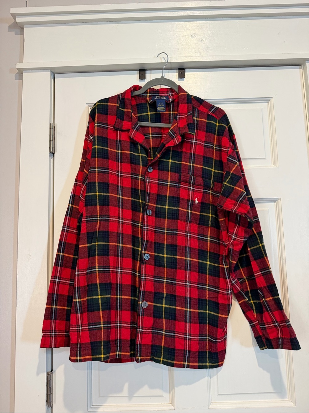 Polo by Ralph Lauren Red, Black & Yellow Plaid PJ Set